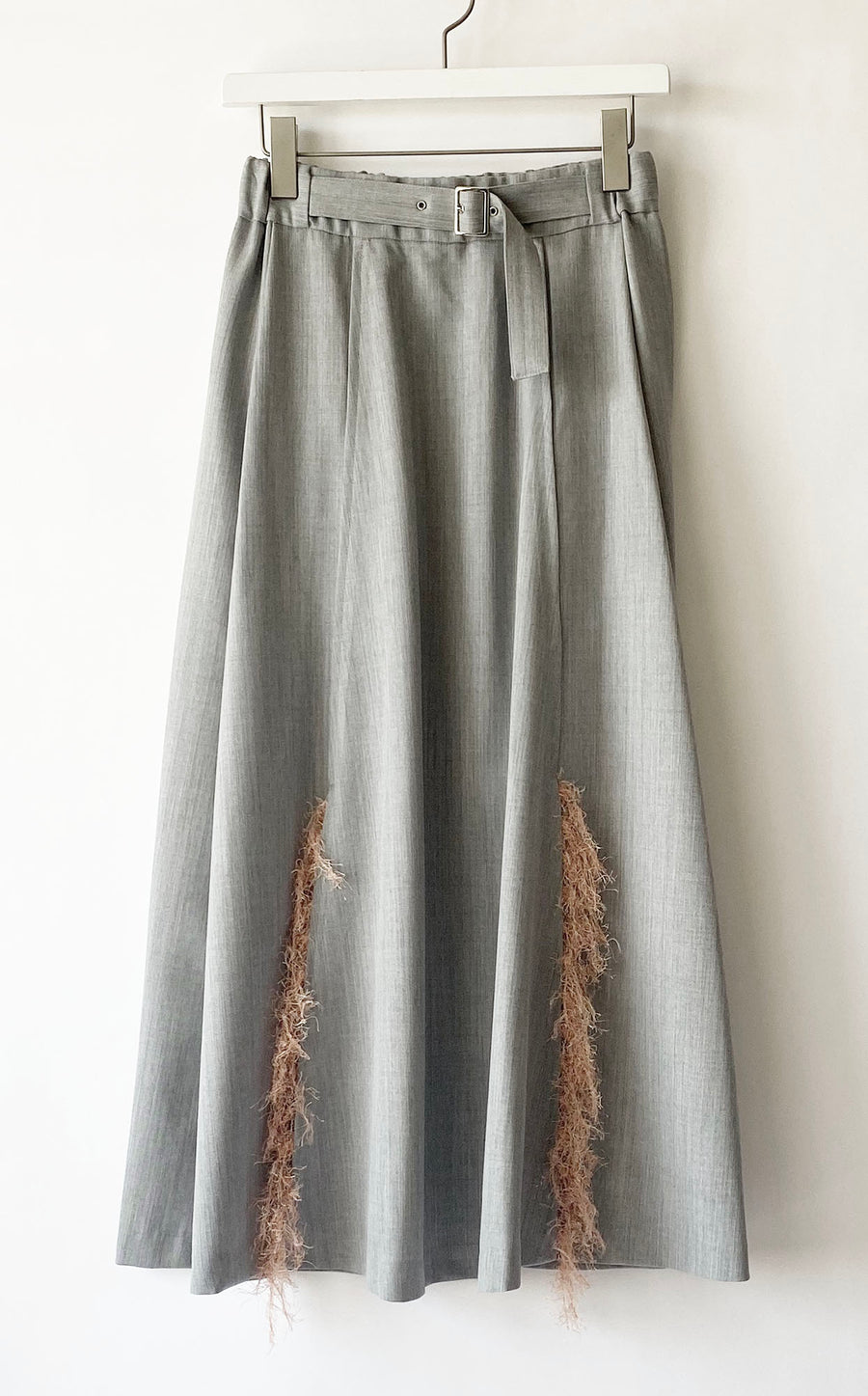 Skirt with fringe